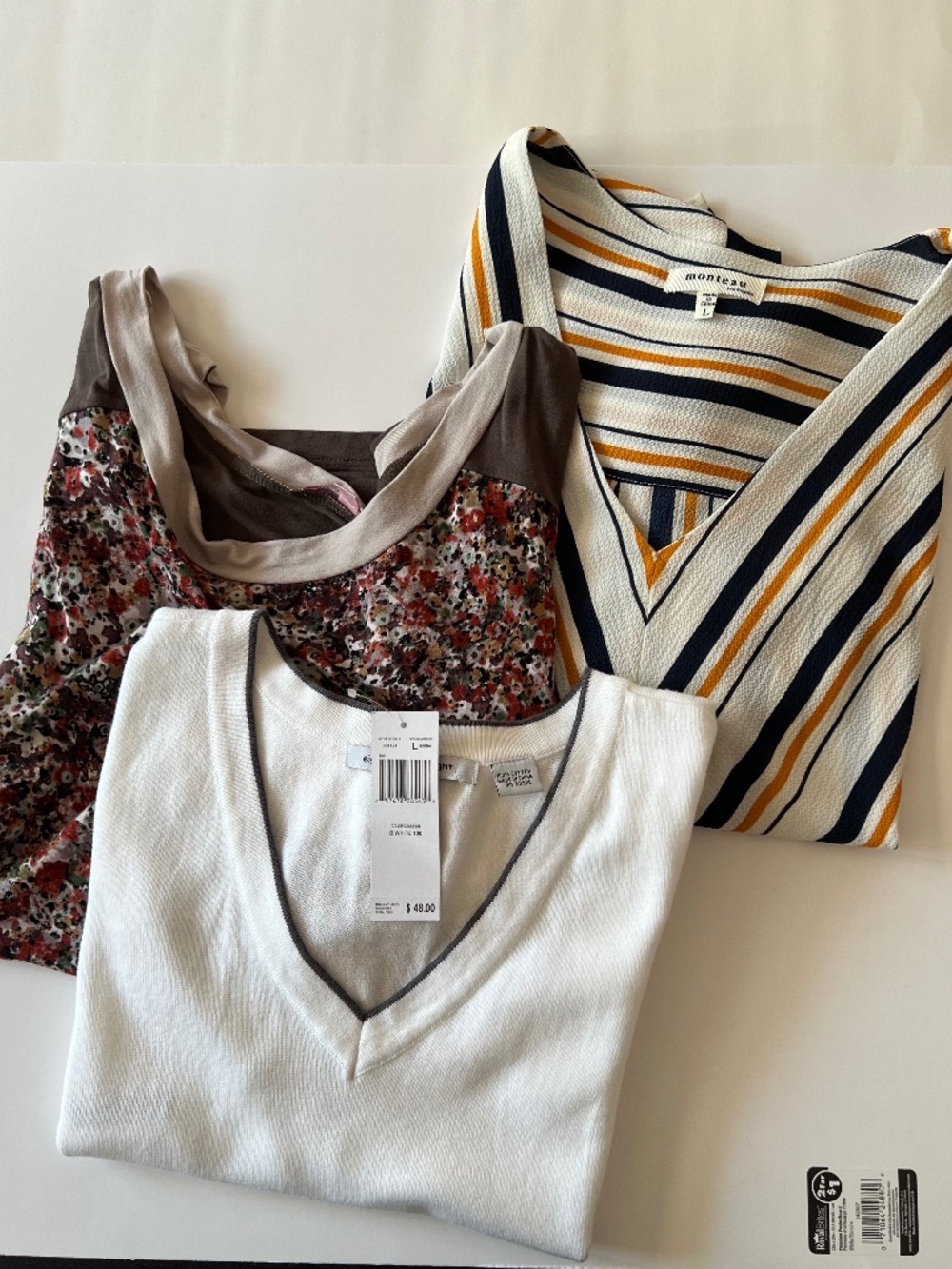 Bundle of 3 Short Sleeve/Sleeveless Tops for Women size L